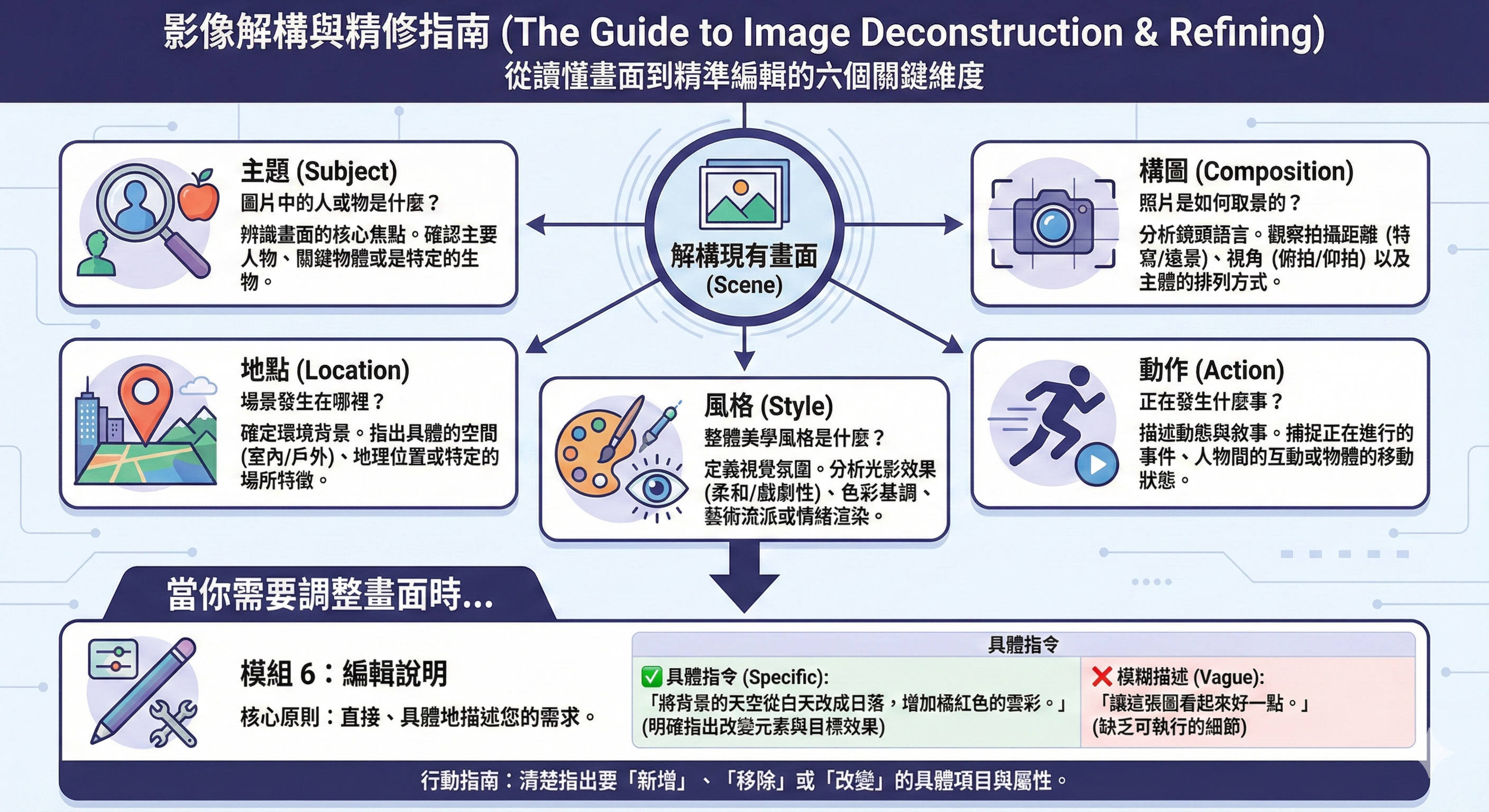 圖像生成提示詞主要內容